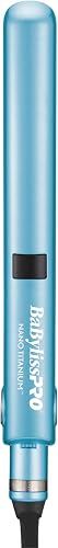 BaBylissPRO Nano Titanium Flat Iron Hair Straightener, Digital Flat Iron for Pro Salon Results, Styl