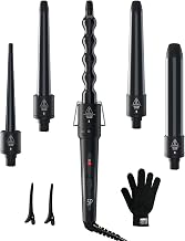 5 in 1 Curling Wand Set: Ohuhu Curling Iron Wand 5Pcs 0.35 to 1.25 Inc — Real-world performance testing in action