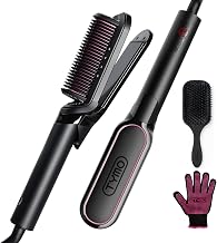 TYMO Flat Iron Hair Straightener Brush 2 in 1, 200M Ions Hair Straight — Our recommended pick for most buyers